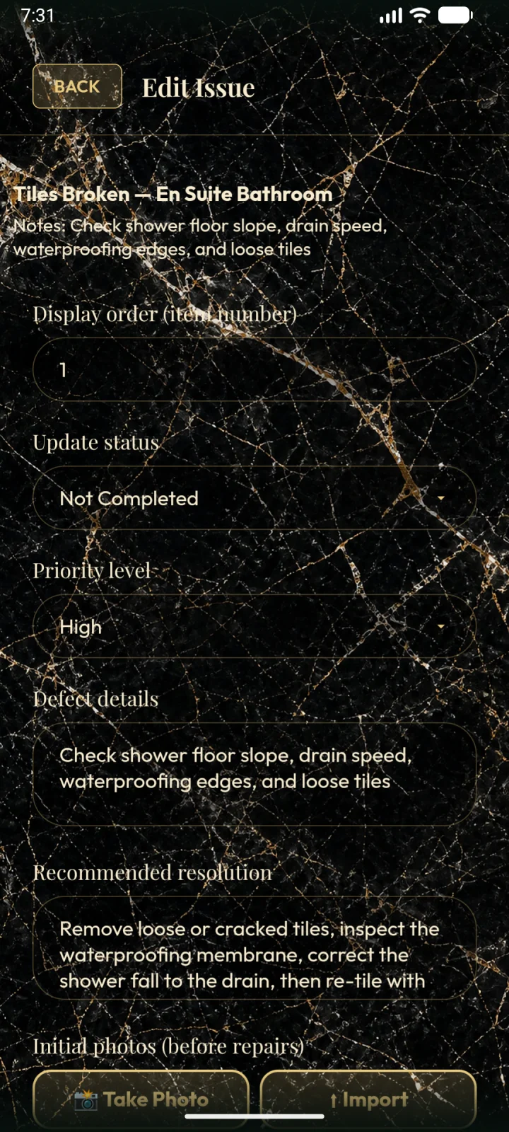 Adding a villa defect in the Android release